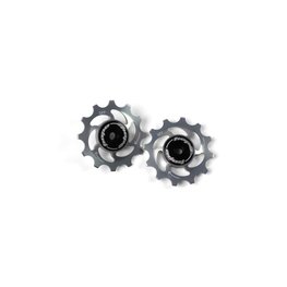 Hope Derailleur pulleys, aluminum 12T, road & mountain, Silver