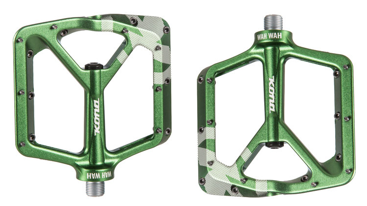 Pédales Kona Wah Wah 2, aluminium, Vert