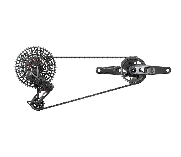 Sram X0 Eagle AXS T-Type, groupe complet,  170mm