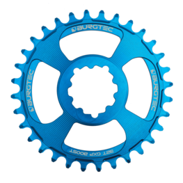 Burgtec Chainring, Sram GXP, 3mm Boost Offset, 30T, blue
