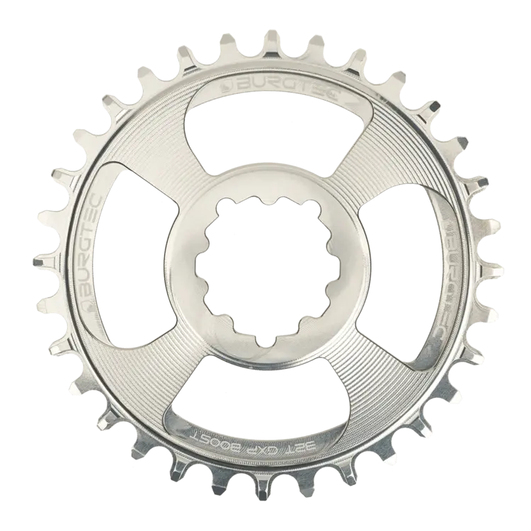 Burgtec Plateau de pédalier, Sram GXP, 3mm Boost Offset, 30T, argent