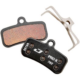 Shimano M820 brake pads, Jagwire Pro Extreme, metal