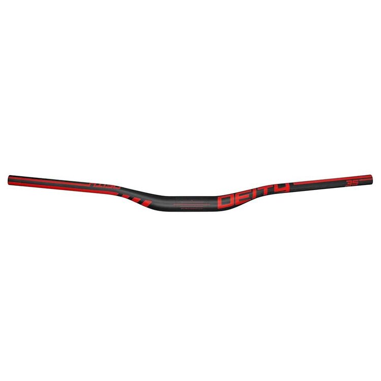 Deity Speedway 30 MTB Carbon Handlebar, Diameter: 35mm, 810mm, Rise: 30mm, Red