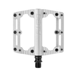 Deity Platform pedals, Black Kat, Aluminum body, Cr-Mo axle, 9/16'', silver.