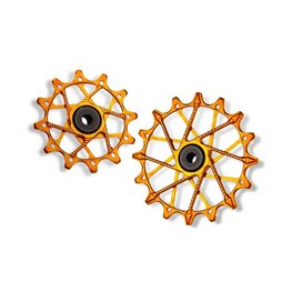 Garbaruk Derailleur Pulleys, 12/16T, SRAM 11/12 Speed (for use with Garbaruk Cage), Orange