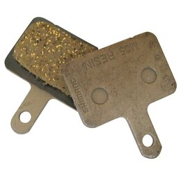 Disc brake pads, Shape: Shimano B-Type, Resin, Pair.