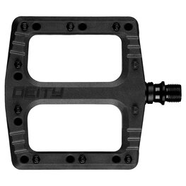 Deity Pédales plateformes Deftrap , Corps en Nylon, Axe: Cr-Mo, Noir, Paire