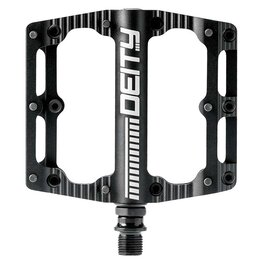 Deity Pédales plateformes, Black Kat,  Corps en Aluminium, Essieu en Cr-Mo, 100mm x 100mm, Noir
