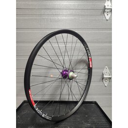 Custom rear wheel, 27.5, 32T rim, DT Swiss EX511, Hope Pro4 Micro Spline, 12V hubs.