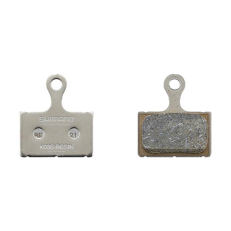 Disc brake pads, Shape: Shimano K-Type/L-Type, Resin, Pair.