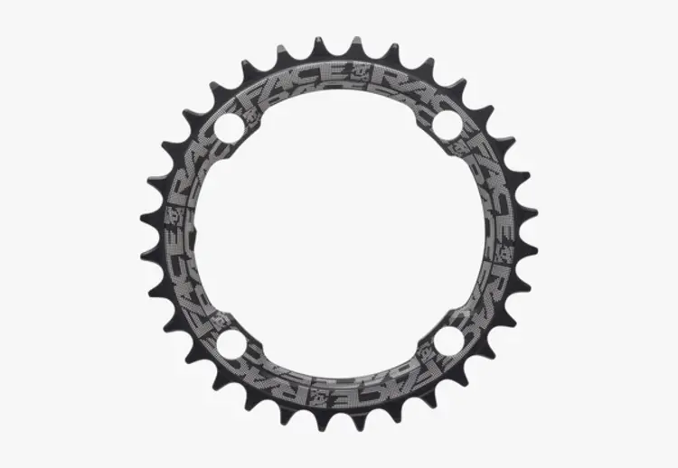 Race Face Narrow wide chainring, 104 bcd, 30T, black.