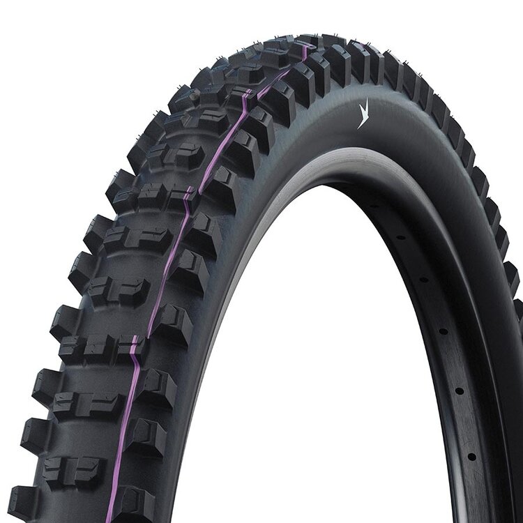 Schwalbe Pneu de Montagne Sherdda, arrière,  29"x2.50, Pliant, Prêt Tubeless, Addix Ultra Doux, Gravity Pro - Radial, 67TPI, Noir