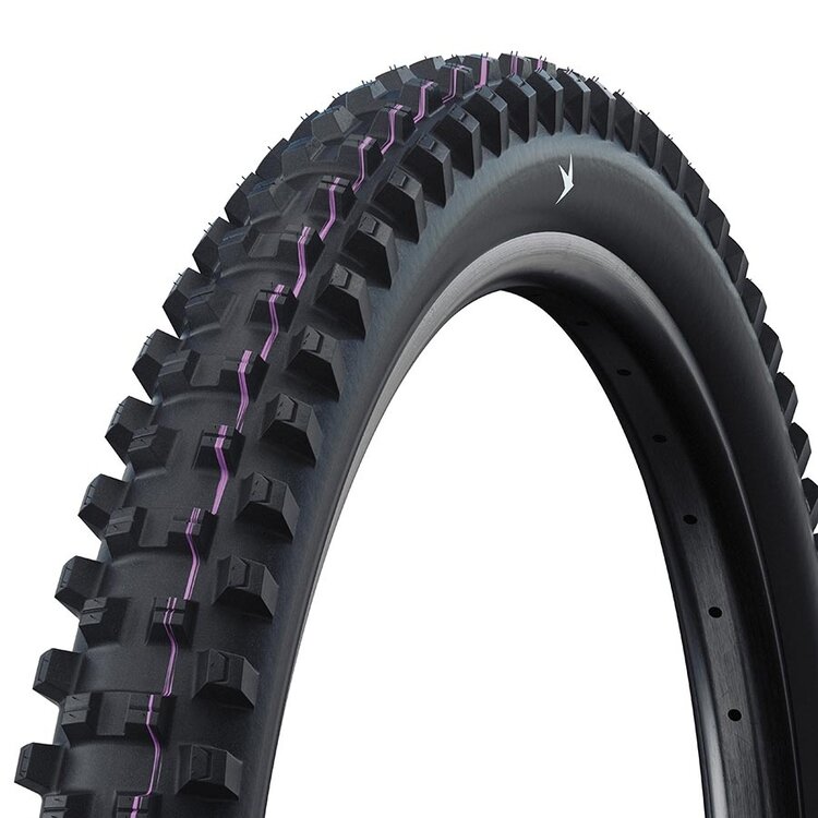 Schwalbe Pneu de Montagne Shredda, avant,  29"x2.50, Pliant, Prêt Tubeless, Addix Ultra Doux, Gravity Pro - Radial, 67TPI, Noir