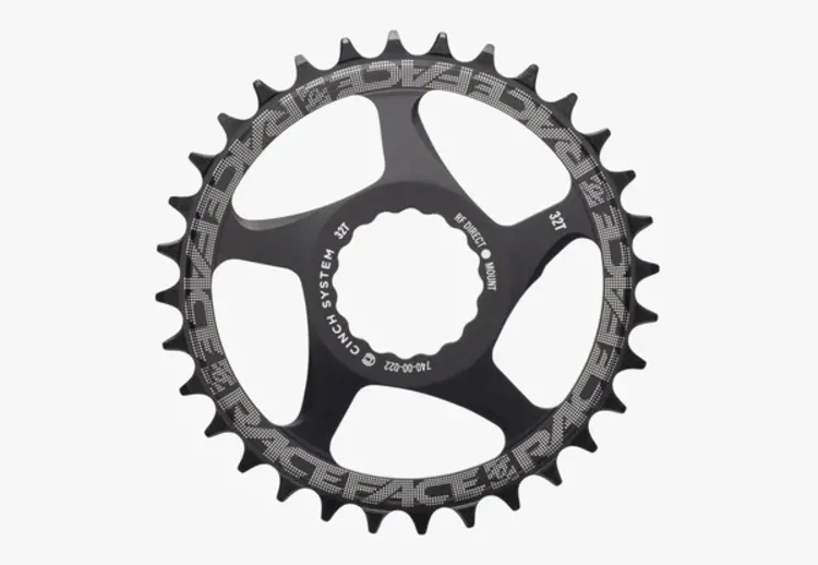 Race Face Chainring, Race Face CINCh, 38T, Matte Black, 10-12 speeds.