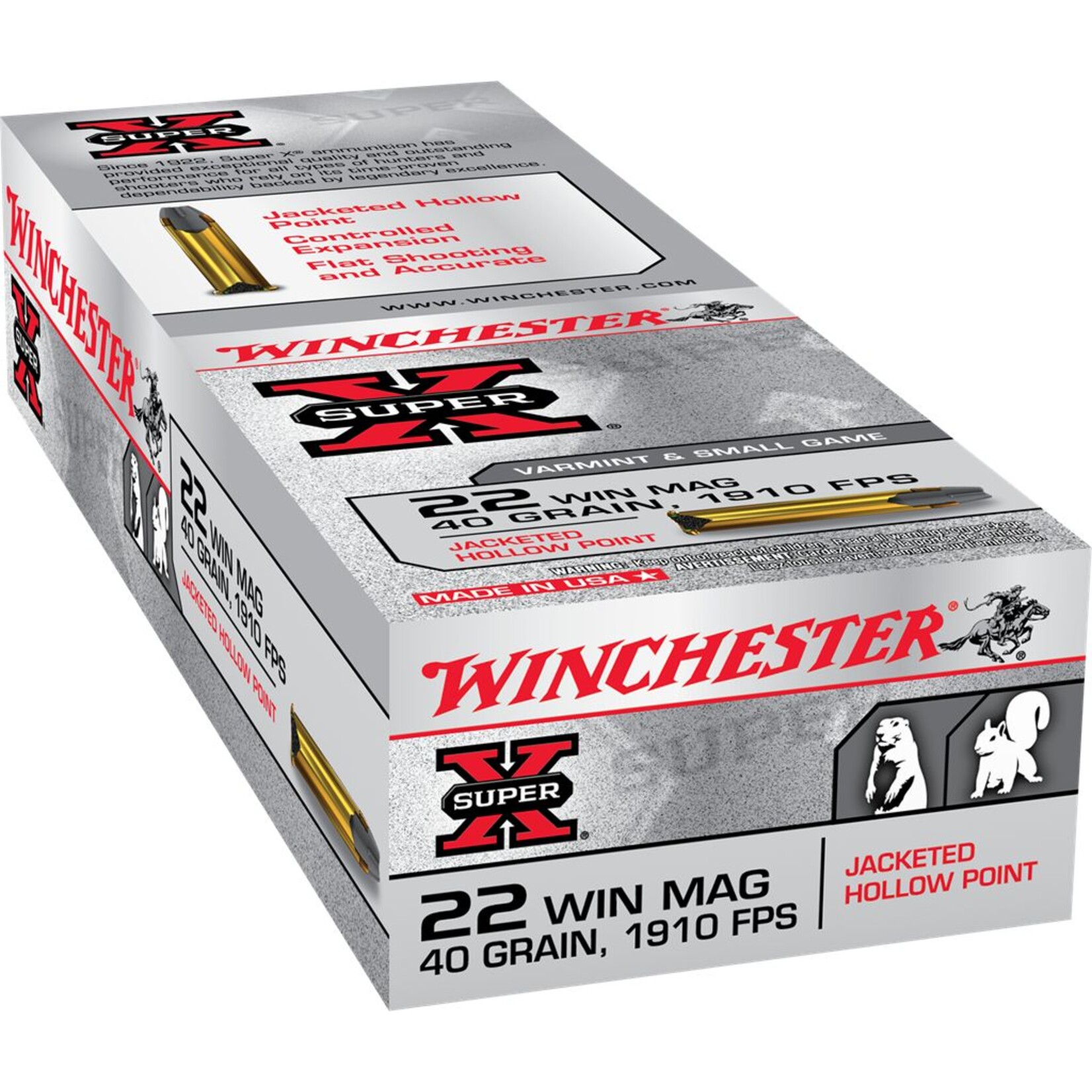 Winchester Winchester X 22 WMR 40gr JHP 50rd box (X22MH)