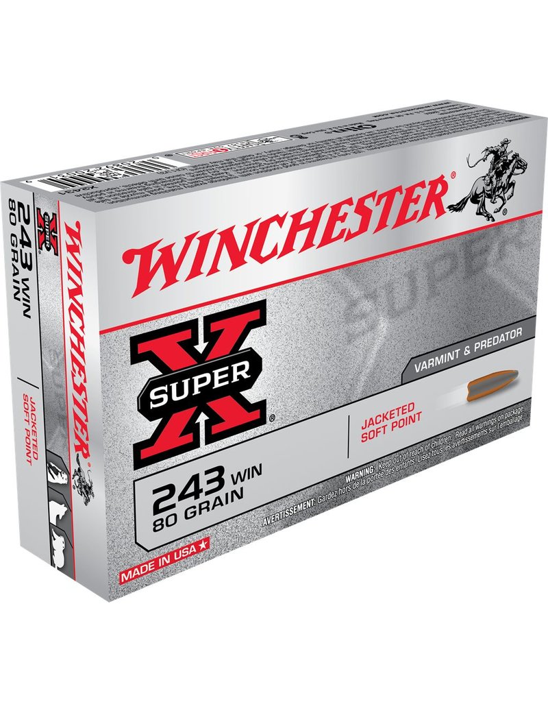 Winchester Winchester 243 Win 80gr JSP (X2431)
