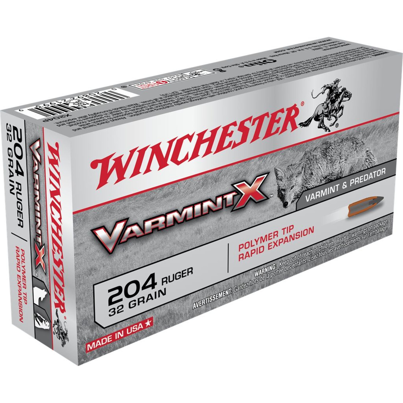 Winchester Winchester 204 Ruger 32gr Varmint X Polymer Tip