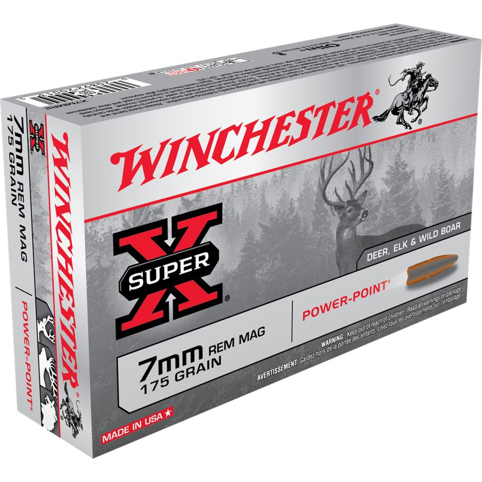Winchester Winchester Super X 7mm Rem Mag 175gr Power Point (X7MMR2)
