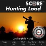 Score Score Hunting 12GA Lead 1350fps 2.75" 1.1/4oz #4 (12LHL4)