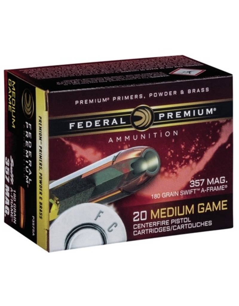 Federal Federal 357 mag 180gr Swift A-Frame 20rds (P357SA)