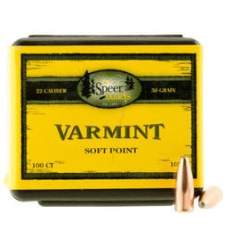 Speer Speer .224dia 22Cal 50gr SP Varmint 100 CT Bullet (1029)