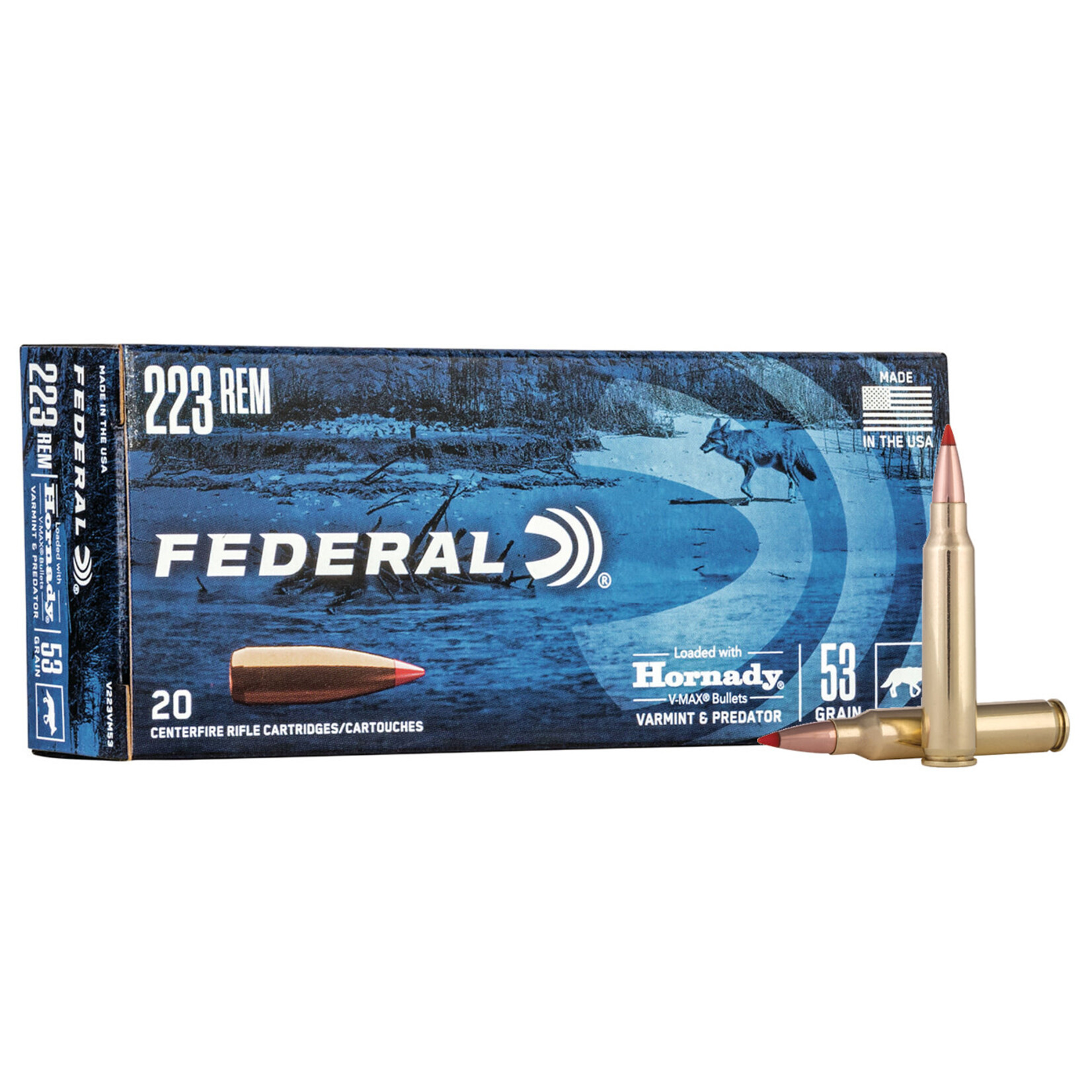 Federal Federal 223 Rem 53gr V-Max 20ct (V223VM53)