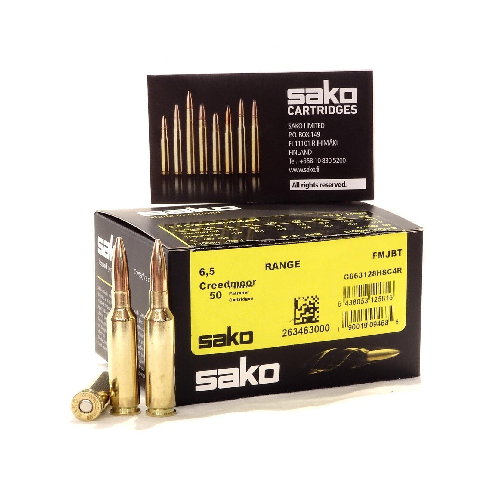 Sako Sako 6.5 Creedmoor 144gr FMJBT 50rnd box (C663128HSC4R)