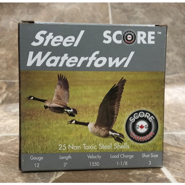 Score Steel 12ga 3", 1 1/8oz #3 25rd Box — Eagle Firearms