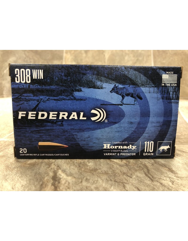 Federal Federal 308win 110gr V-max 20rds (V308VM110)