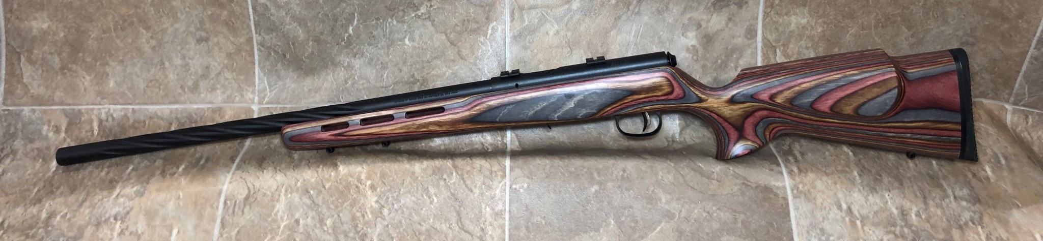 Savage MK II BRJ 22RF fluted, laminated (25735) - Eagle Firearms Ltd