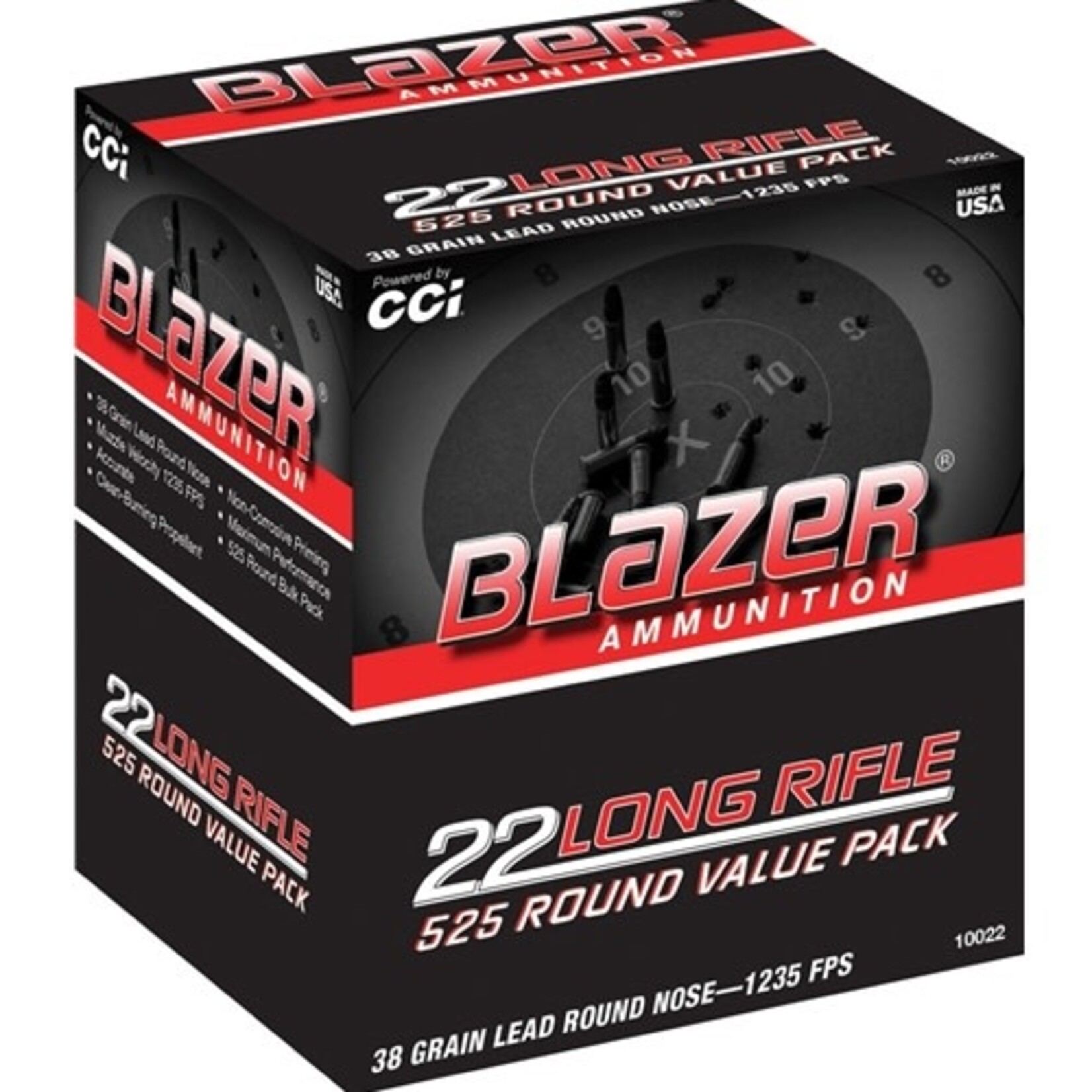 CCI Blazer 22LR 38gr HP Value Pack 525 rds (10022)
