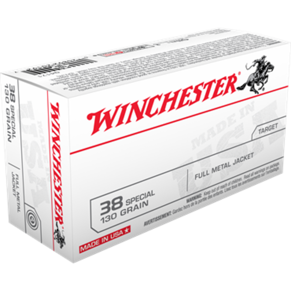 Winchester 38 SPL 130gr FMJ 50rds (Q4171) — Eagle Firearms