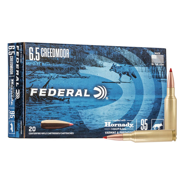 Federal 6.5 Creedmoor 95gr Hornady V-Max (V65CRDVM95) — Eagle Firearms
