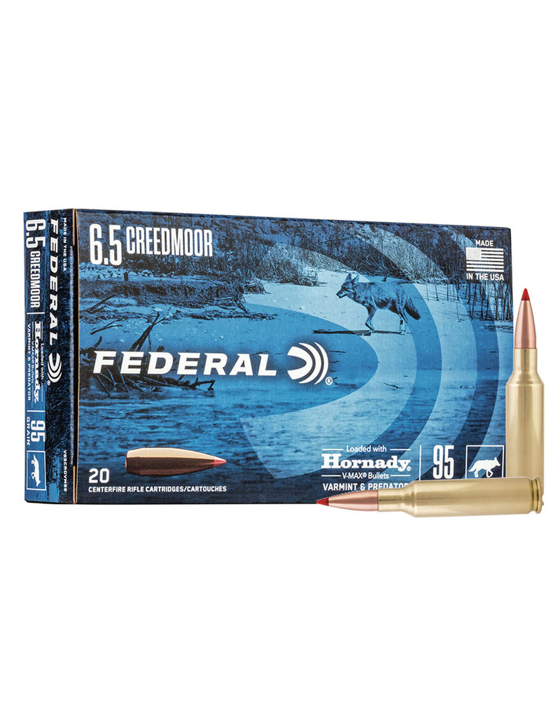 Federal Federal 6.5 Creedmoor 95gr Hornady V-Max (V65CRDVM95)