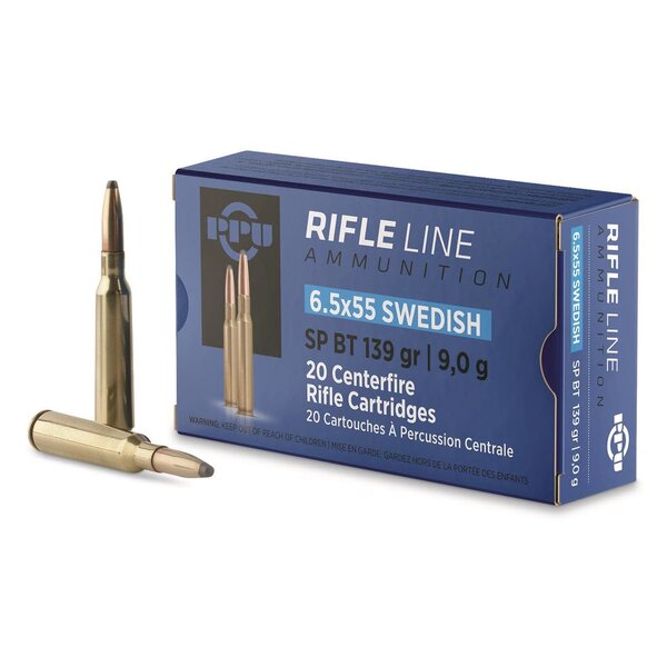 PPU 6.5x55 Swedish 139gr SP BT (PP6SWS) — Eagle Firearms