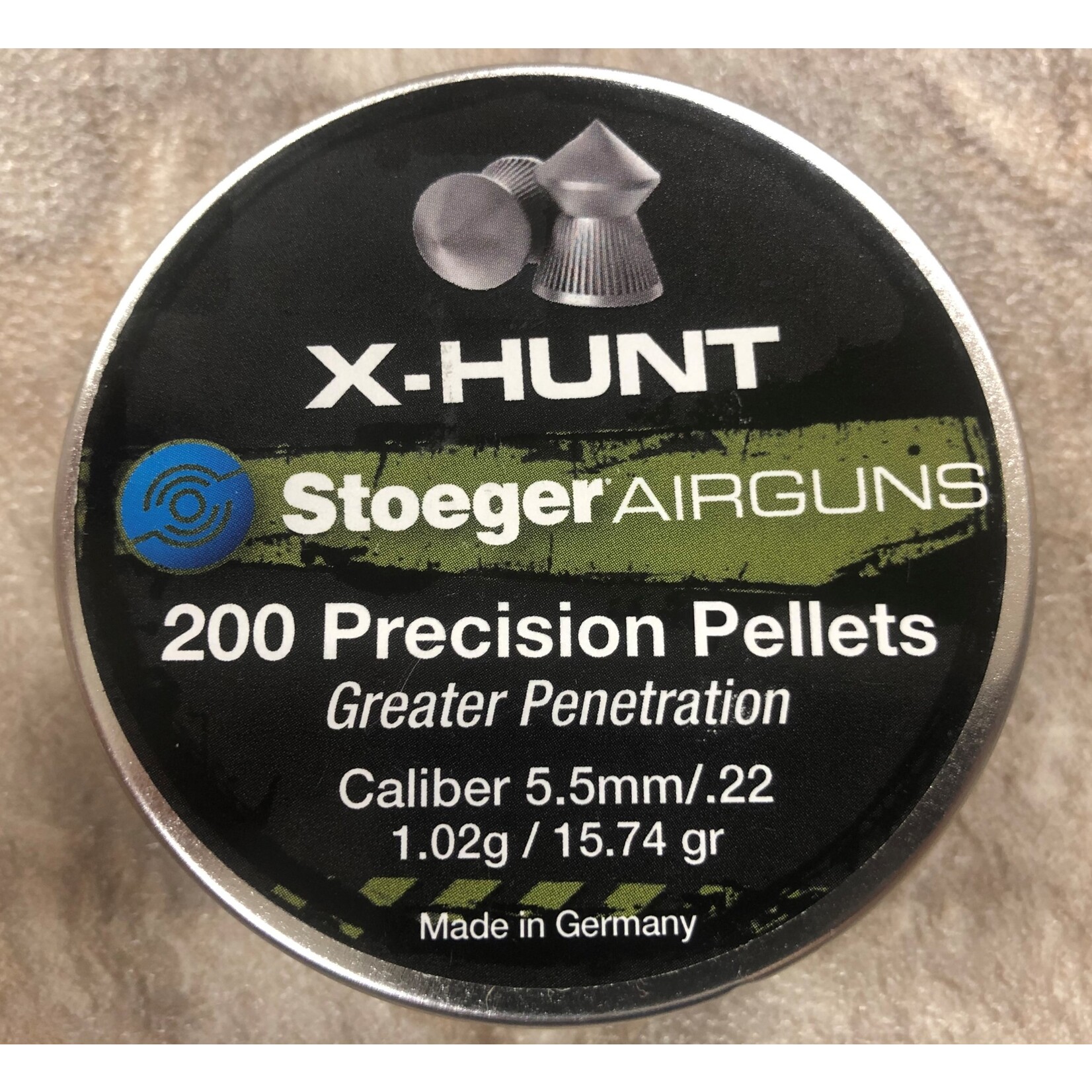 Stoeger Stoeger Pellet 5.5mm/.22 XHunter 102gr/15.74gr 200pk (555032)