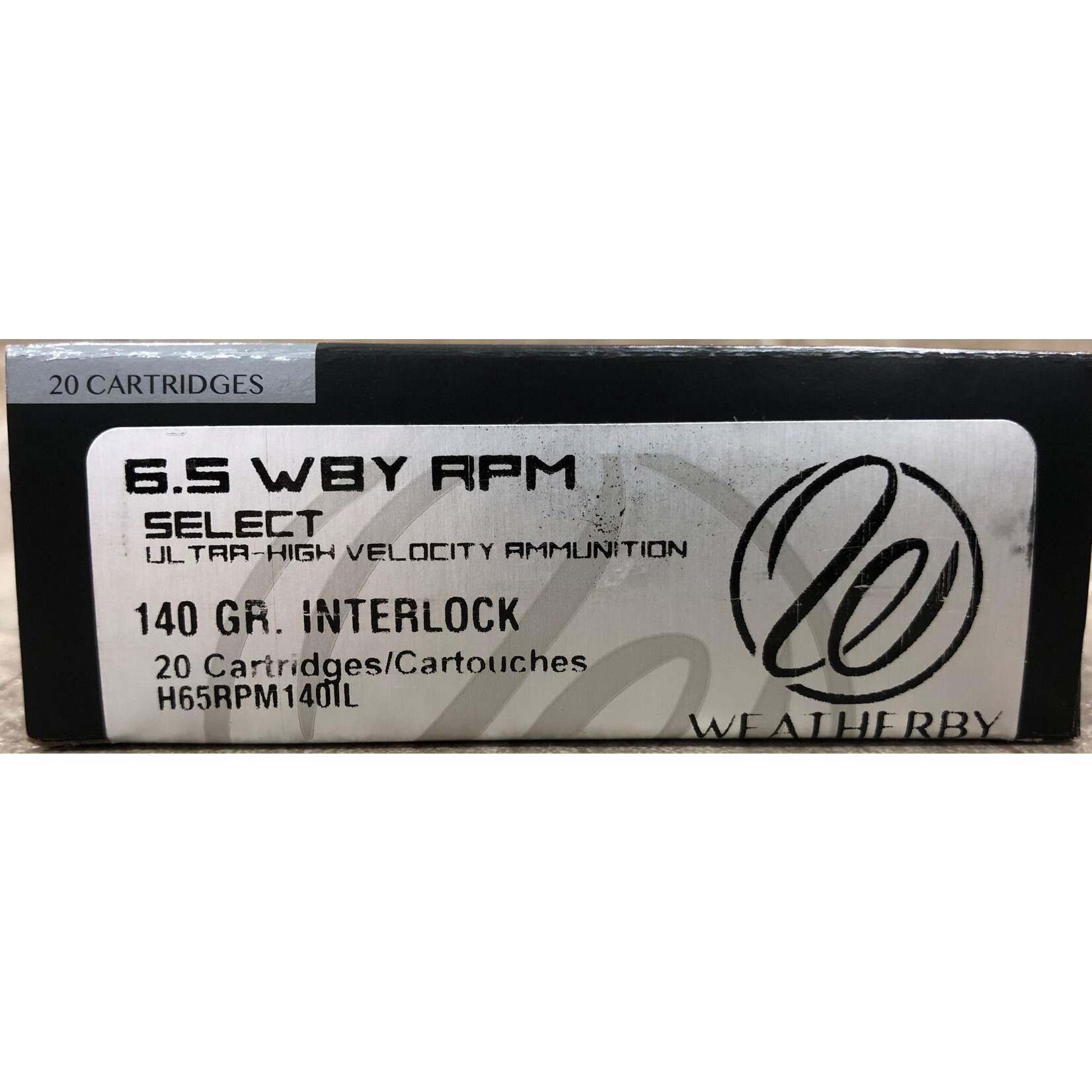 Weatherby Weatherby 6.5 WBY RPM 140gr Hornady Interlock (H65RPM140IL)