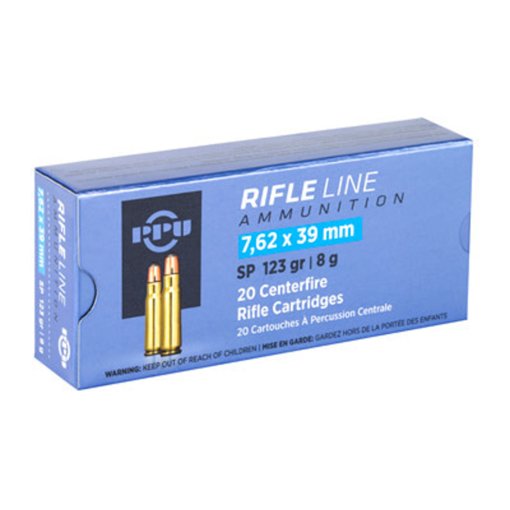 PPU PPU  7.62x39 SP  RN 123gr 20rd (PP76239S)