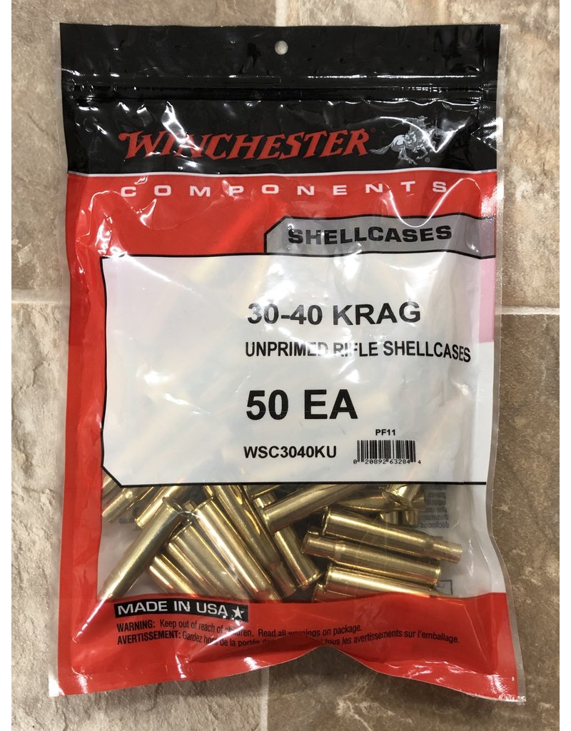 Winchester 30-40 Krag Unprimed Brass 50ct. (WSC3040KU)