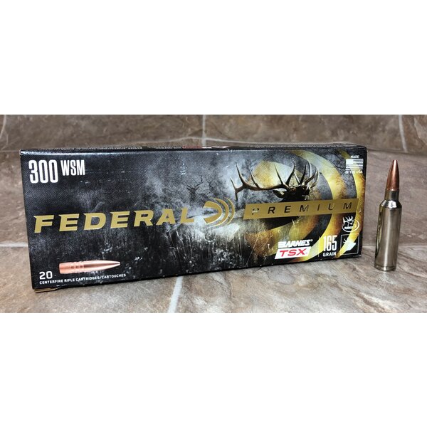 Federal Premium 300 WSM 165gr Barnes TSX (P300WSMG) — Eagle Firearms