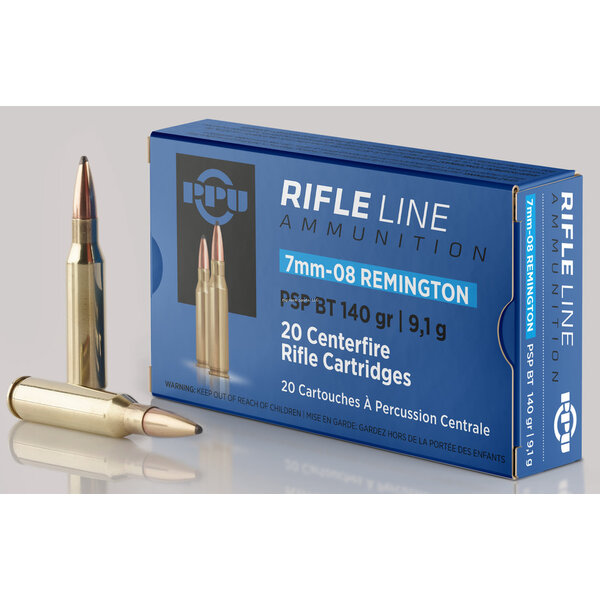 PPU Rifle Line 7mm-08 Rem 140gr PSP BT 20rnd (PP708) — Eagle Firearms