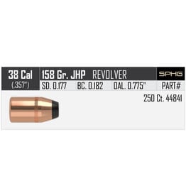 Nosler Nosler .357dia 38 Cal 158gr JHP 250ct. (44841)