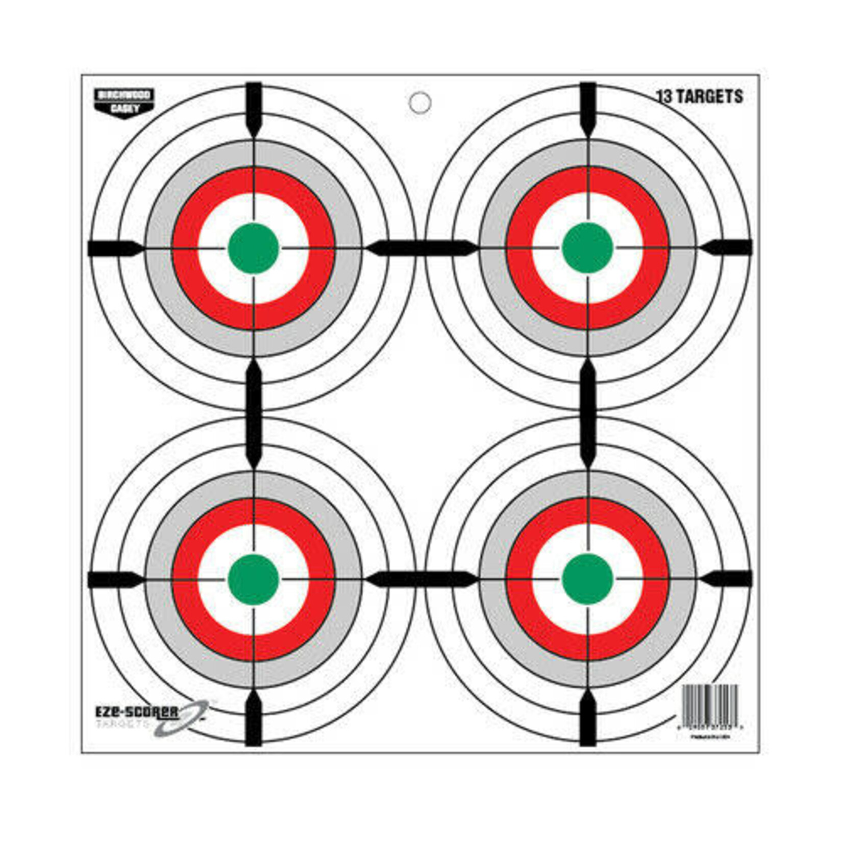 Birchwood Casey Birchwood Casey  Eze-Scorer 12" Mulitple Bull's-Eye Paper (37253)