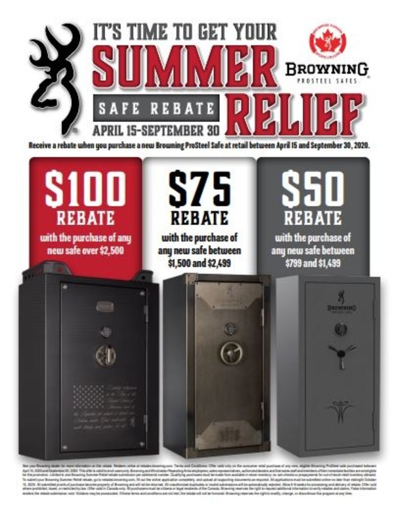 Browning Browning Summer Relief Safe Rebate