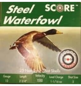 Score Score Steel 12GA, 2 3/4", 1 1/16oz, #3, 1550 fps