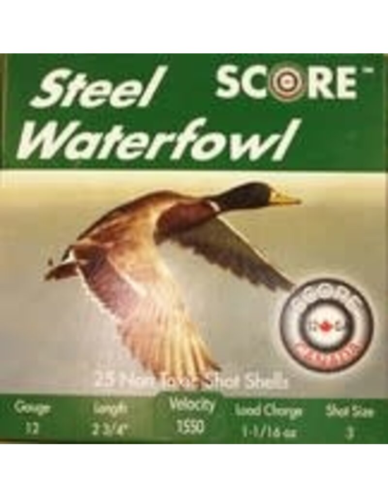 Score Score Steel 12GA, 2 3/4", 1 1/16oz, #3, 1550 fps