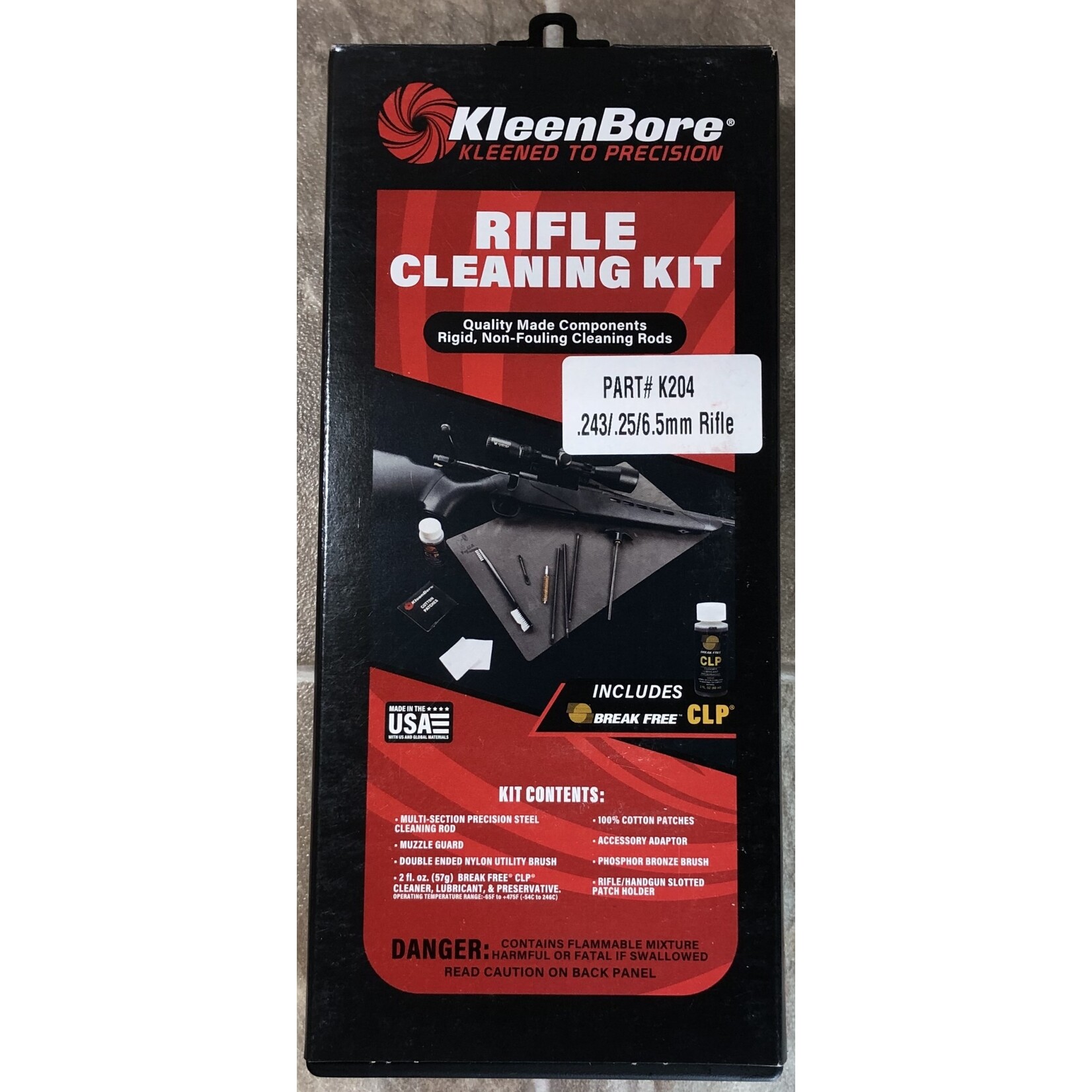 Kleen Bore Kleen Bore .243-.264 Rifle Cleaning Kit