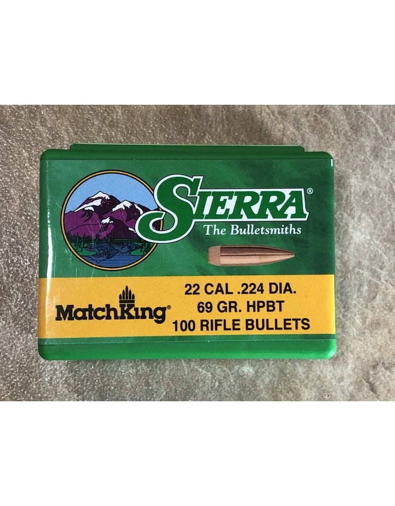 Sierra Sierra .224 dia. 22cal 69gr HPBT Match 100ct. (1380)