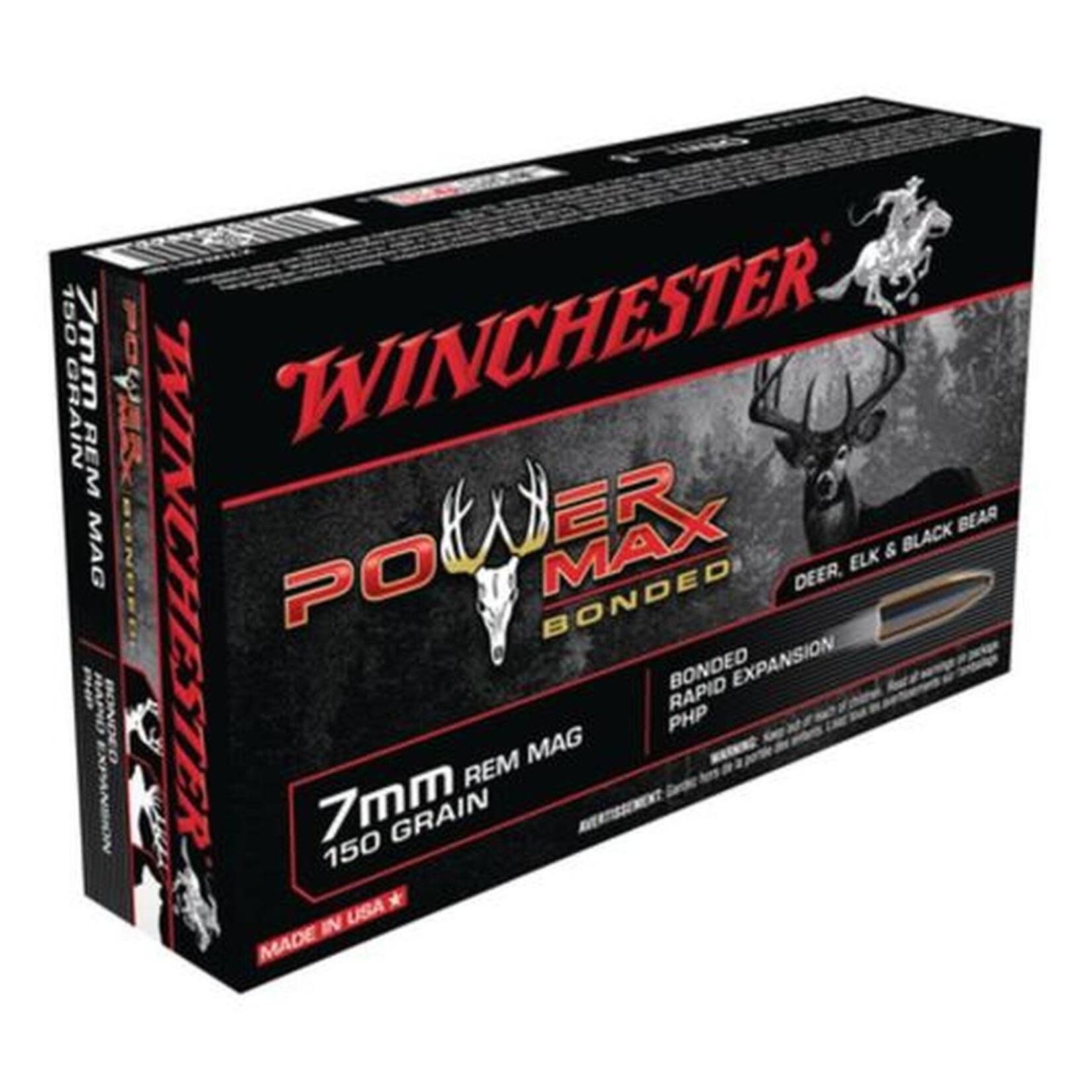 Winchester Winchester 7mm Rem Mag 150gr Power Max Bonded(X7MMR1BP)