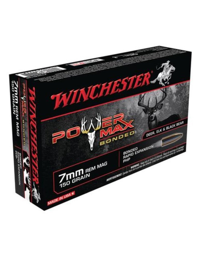 Winchester Winchester 7mm Rem Mag 150gr Power Max Bonded(X7MMR1BP)
